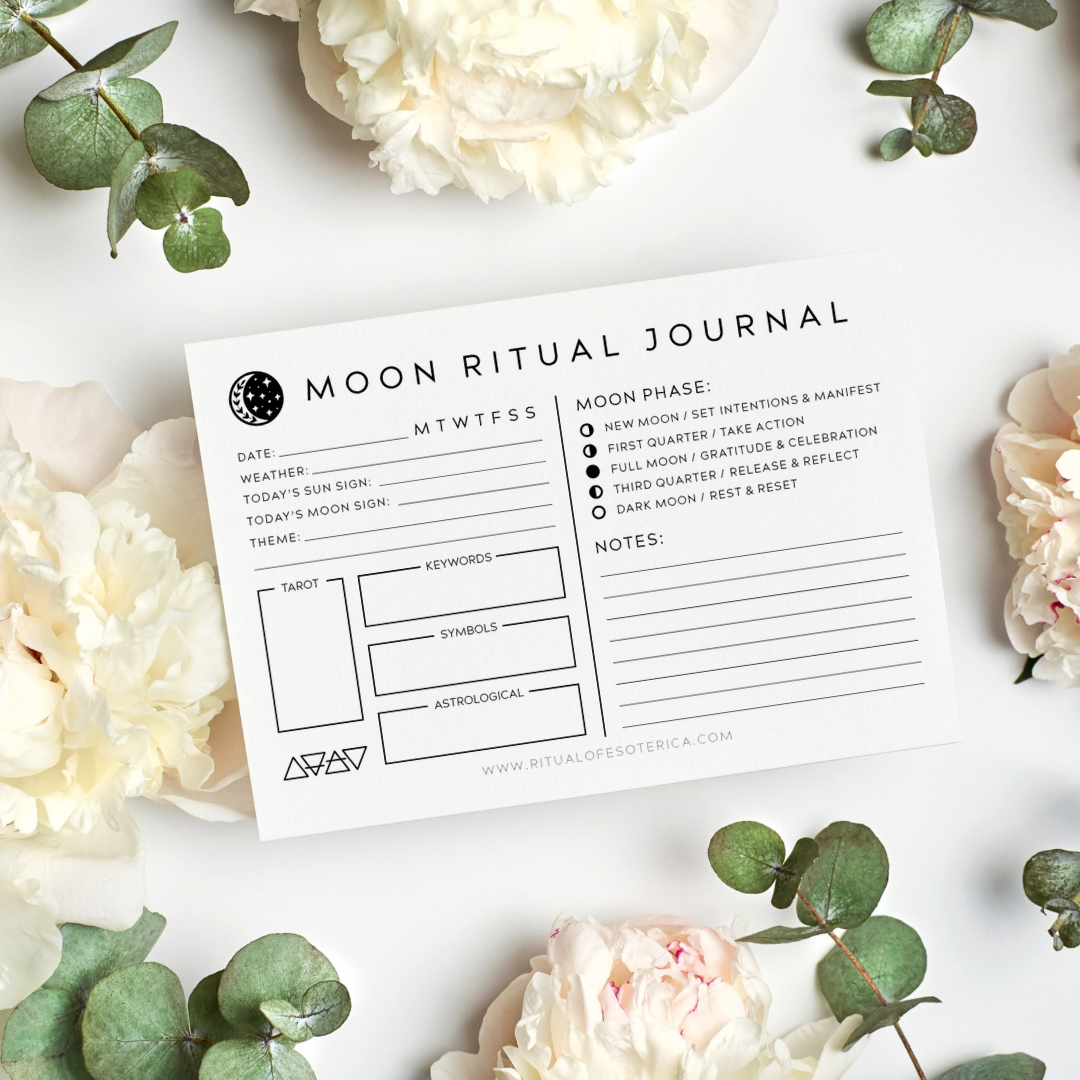 Moon Ritual Journal Sticky Notepad