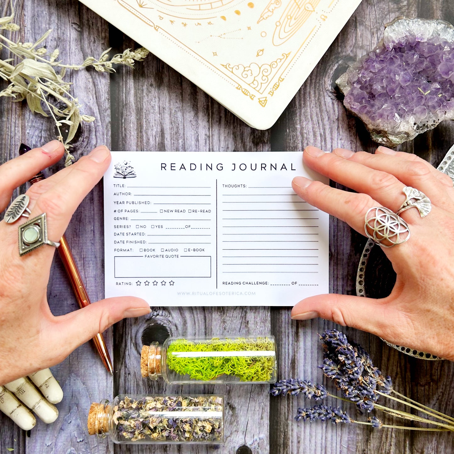 Reading Journal Sticky Notepad