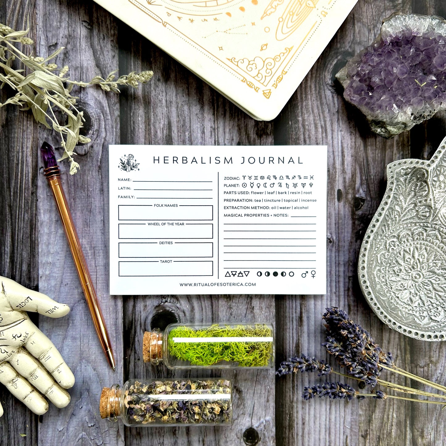 Herbalism Journal Sticky Notepad